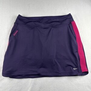 Nike Purple Athletic Skort with Pink Side Stripe